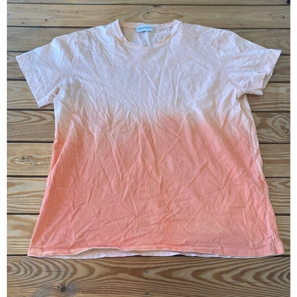 President’s Graphic T Shirt Size Large Men’s Orange Short Sleeve